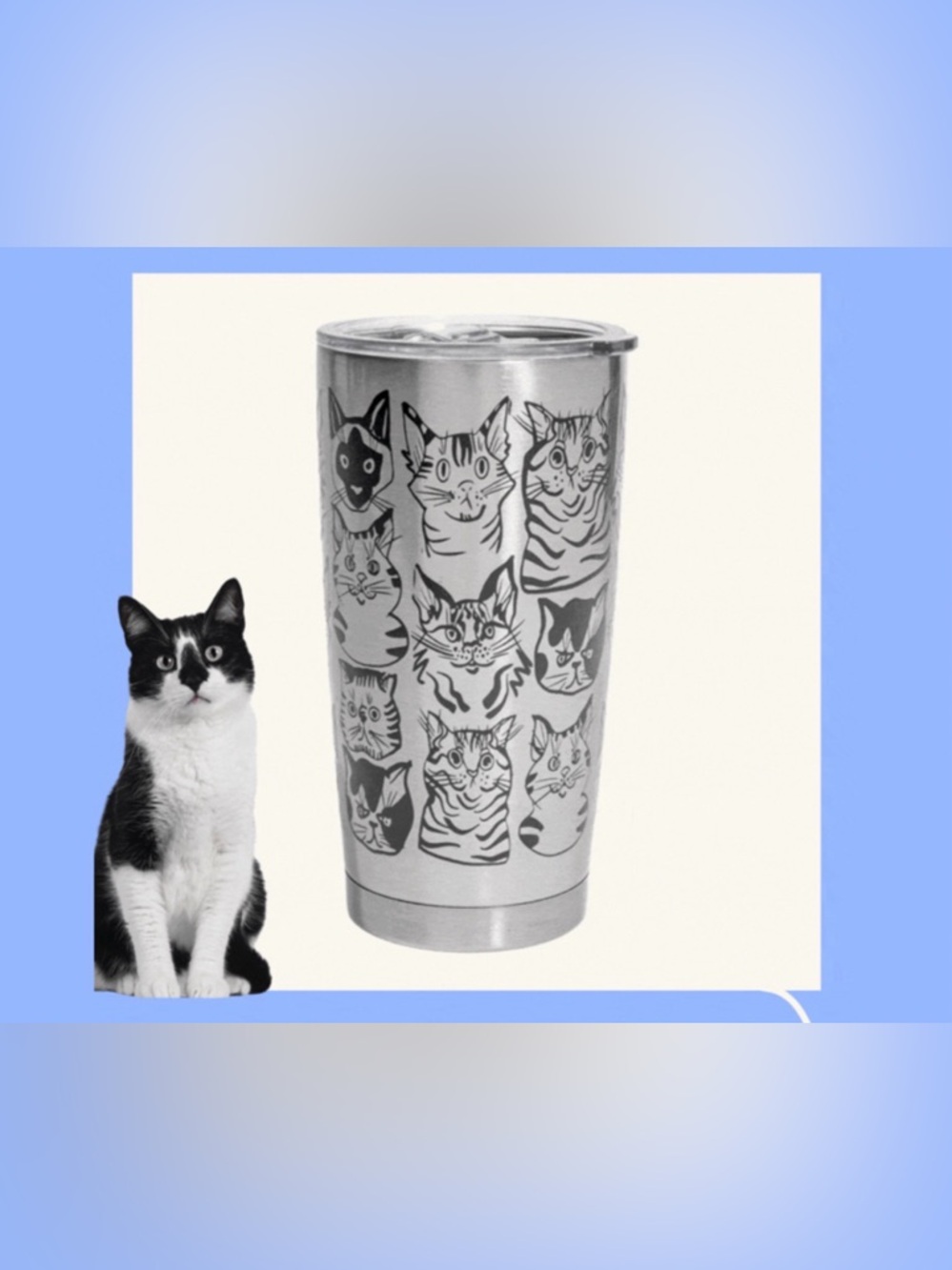 Cat Collage Tumbler